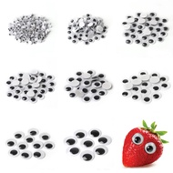 Black White Eyes Self-Adhesive Googly Wiggly Eyes For Children Handmade Doll Toy School Supplies