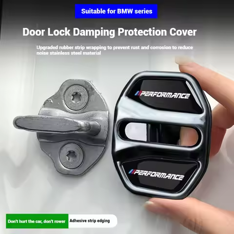 In the car accessories 4pcs/set,Car Door Lock Cover Stickers For BMW 3 5 Series X1 X3 X4 X5 G20 G32 