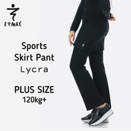 PLUS SIZE Seluar Skirt Pant EMAX Sports, Zumba, Fitness, Yoga (Black)