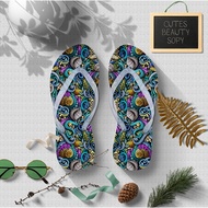 Doodle Art Sea Shell Women's Flip Flops