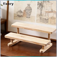[fixory] Figurine Stand, Perfume Organizer, Decorative Wooden Stand, Dessert Stand