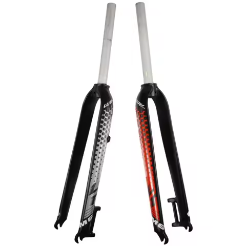 LUTU Rigid Mountain Bike Fork for 26/27.5/29/700C Wheels, Disc Brake Compatible, Lightweight MTB & R