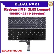 MSI Alpha 15 17 A3DDK A4DEK A3DCK Bravo 17 A4DDK GT63 GE63 GE73 GE65 GE75 GT76 GP65 NSK-FCBBN Keyboa