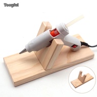 [Tooyful] Hot Glue Holder, Solid Wood Hot Melt Glue Stand, Hot Melt Glue Base Craft