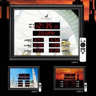 LED Digital Jam Waktu (30 x 40cm) Jam Azan Clock / Jam Azan Dinding Jam Solat
