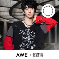 สร้อยคอไททาเนียม AWE Apple Bite Butterfly Knot Choker สำหรับผู้หญิง เครื่องประดับแฟชั่น เครื่องประดั