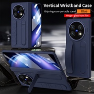 Vivo X Fold5 Hand Strap CaseBuilt-in Screen ProtectorKickstandHinge Protection Case for Vivo X Fold5
