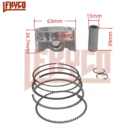 Motorcycle 63mm Big Bore Piston Kit Motor For Yamaha Cygnus Flame-X GTR YW BWS Zuma 125cc Signature