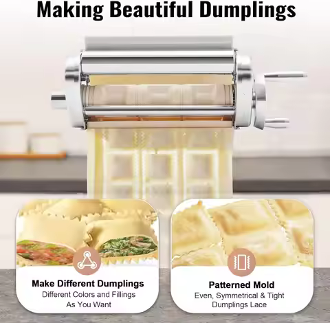 FOR KitchenAid Ravioli Maker,Pasta Attachment for Kitchenaid Stand Mixer, Stainless Steel Pasta Shee