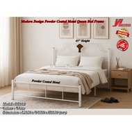 Yi Success Lenus Super Bed Base Powder Coated Metal Queen Bed Frame / Quality Double Bed / Katil Que