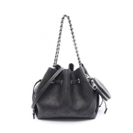 路易威登 Bella 鏈條肩背包 M57070 Mahina 皮革 黑色 女士 LV