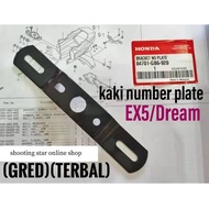 EX5 dream / EX5 bracket number plate / EX5 kaki number plate original