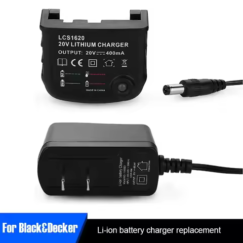 Hot Li-ion Battery Charger For Black&Decker 10.8V 14.4V 18V 20V Serise LBXR20 LB20 Electric Drill Sc