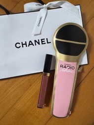 Chanel radio shine rouge coco hydra gloss 化妝袋連唇彩# 445
