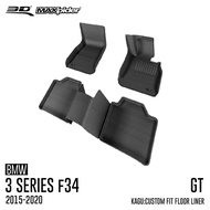 3D Mats พรมปูพื้นรถยนต์ BMW 3 SERIES GT (F34) 2015 - 2020 พรมกันลื่น พรมกันนํ้า พรมรถยนต์