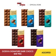 CHOCO Godiva Signature Dark Chocolate Bar 90g Assorted Flavors (With Halal Logo)