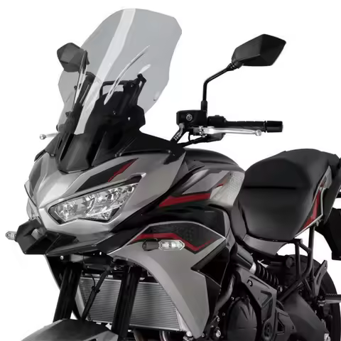 H: +80mm Motorcycle Windscreen Windshield Screen Shield Wind Deflector For KAWASAKI Versys KLE 650 L