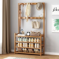 Bamboo Shoe Rack Shelf Cabinet Entryway Organizer Box Wooden Shoe Rack 4/5tier High Capacity Shoe Rack for Boots