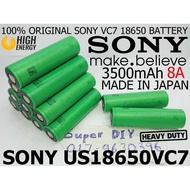 Sony 18650 VC7 3500mAh 3.7V 4.2V Rechargeable Li-ion High Energy power Battery UR18650VC7 MURATA military grade tool DIY