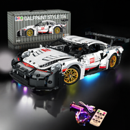 Zhi Ji Qu |โมเดลรถ Porsche 911GT3 ของเล่นต่อแบบ Lego สำหรับผู้ชาย