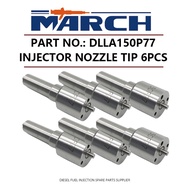 6pcs Diesel Fuel Injector Nozzle Tip DLLA150P77 for Toyota Landcruiser 80 100 1HD T 1HD-FT 1HD-FTE 0