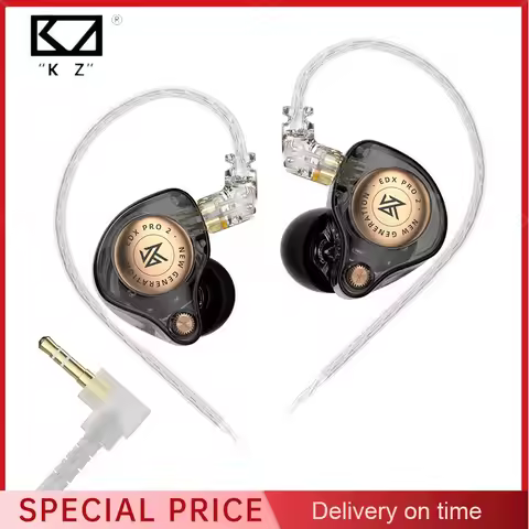 KZ EDX PRO 2 in Ear Headphones with High Fidelity HIFI Wire Controlled Dynamic Coil Earbuds Upgrade 