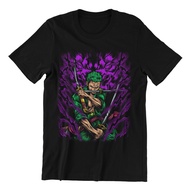 BA222 Kaos Roronoa Zoro Design Langka - Kaos Tema Anime OnePiece - One Piece