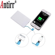 Portuable Mini Card slim power bank 2600 mAH battery case powerbank For iPhone 6 6 Plus 5 5s 5c For