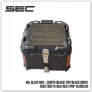 SEC Topbox 45 Liters Top Box For Motorcycle Alloy Box - ZENITH