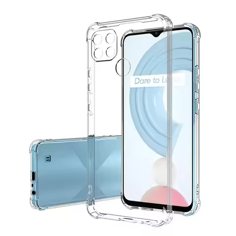 Air Bag Clear TPU Case for Oppo Realme C21Y C53 C33 C55 C21 10 11 9i 9 Prp 8i 7 8 GT A52 A72 A15 A16