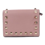 Valentino 牛皮皮革Bifold Wallet金扣錢包