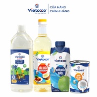COMBO Mùa  Hè Vietcoco (Dầu dừa cooking oil Dầu dừa tinh khiết Nước dừa UHT Nước cốt dừa)