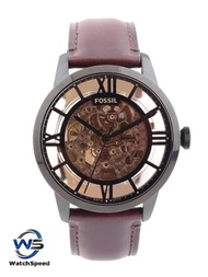 Fossil ME3098 Townsman Automatic Skeleton Dark Brown Men's Watch