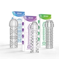 Reusable Crystal Spike Condom Sarung Zakar Dick Sleeve Men Weapon Delay Spike Kondom Duri Sex Toy Me