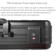 urecimy Aluminum Briefcase Metal Toolkit Box TSA Combination Lock Luxury Case with Foam for Wine/Jew