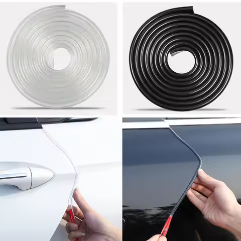 5m Transparent Car Door Edge Rubber Scratch Protector Strips For Audi A3 8y Tuning Car Accessories U