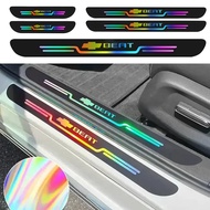 9 Pcs For Chevrolet Blazer Laser Car Door Sill Strips Protector Rear Bumper Protector chevrolet blaz