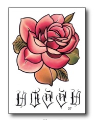 hình xăm dán 30 ngày chống nước hinh xăm 30ngày Hình xăm dán tạm thời không thấm nước Mặt sau Tatto