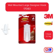 3M Command Wall Mounted Large Designer Hook 17083