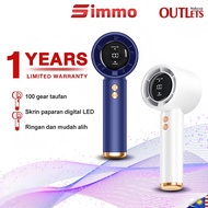 Simmo kipas angin Handheld Fan 100 gears Digital Display 5000mAh portable fan The LED Digital Displa