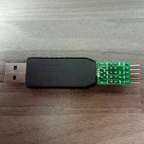 USB to TTL with shell 5v 3.3V upgrade, brush with indicator light, 9-pin output, STC download
