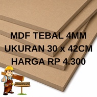 4mm MDF Board Size 30x42cm