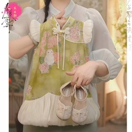 Girls Chinese Style Dress 2025 New Chinese Style Hanfu Skirt Cheongsam Baby Children Skirt