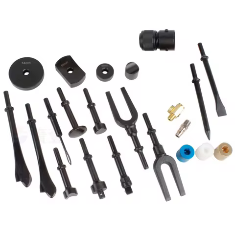 Wilin Pneumatic Car Ball Joint Auto Repair Tool Remover Flat Point Chisel Plane Air Hammer Bits