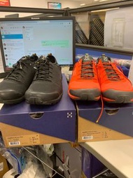 「全新男裝，uk 8-8.5，us 8.5-9，euro 42-42 2/3，全黑全橙色」haglofs Haglöfs Hong Kong L.I.M Low less is more 輕便行山鞋 