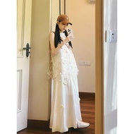 Coco Studio Pháp 3d Dọc Móc Hoa Mini Top Cao Cấp Sang Trọng Lão Hóa Giảm Chiều Dài Hông Váy 2 Bộ