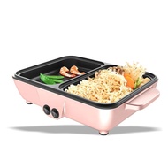 Panci Listrik Grill Pan Electric panci BBQ Panci Pemanggang Daging sosis | Panci Grill Pan Elektrik 