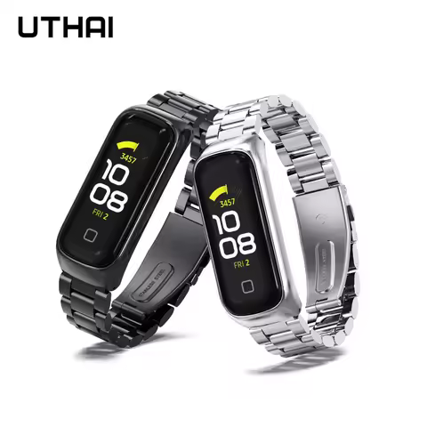 UTHAI S50 Metal Stainless Steel Buckle Magnetic Watch strap for Samsung GALAXY FIT 2 Bracelet Smart 