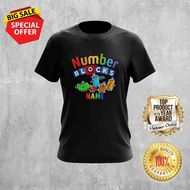 NUMBER BLOCKS WITH NUMBER 1 UNTIL 5 DESIGN 3 CAN ADD ON NAME TSHIRT ROUND NECK FOR ALL