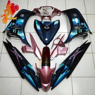 Yamaha Lc 135 Cover Set Matt Blue Pink Doxou 2020 V2 V3 V4 V5 V6 - DESIGN BARU